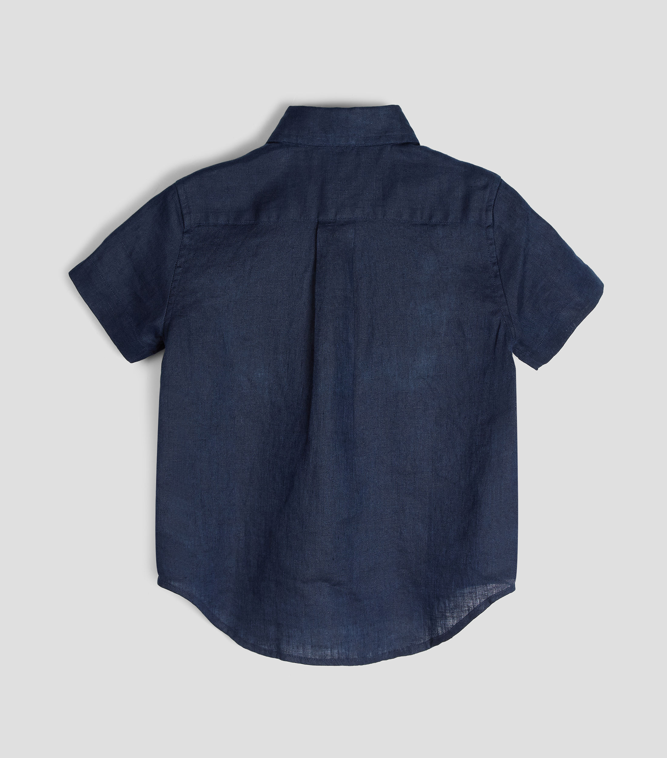 Camisa lisa manga corta Bebé